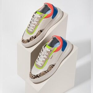 Hoff river rhine crocodile sneakers women's shoes 7.5 low top streetwear Y2K